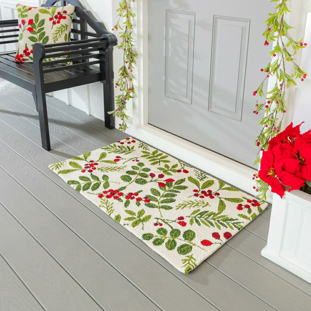 VivaStyle Hooked Rug 24" X 42", Festive Foliage | Plow & Hearth