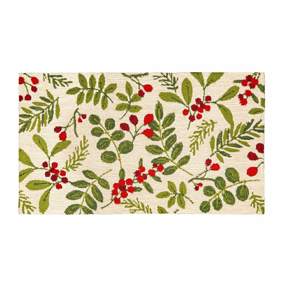 VivaStyle Hooked Rug 24" X 42", Festive Foliage | Plow & Hearth
