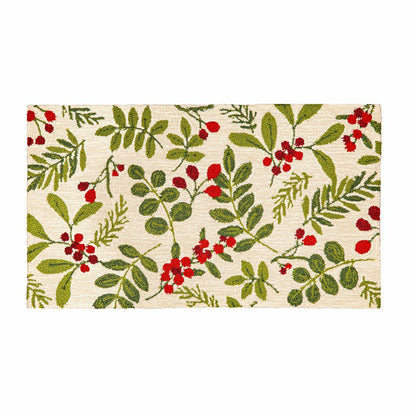 VivaStyle Hooked Rug 24" X 42", Festive Foliage | Plow & Hearth