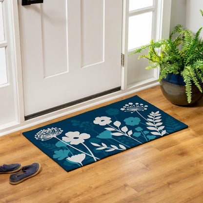 VivaStyle Gilded Meadow Indoor/Outdoor Hooked Rug, 24"x42" | Plow & Hearth