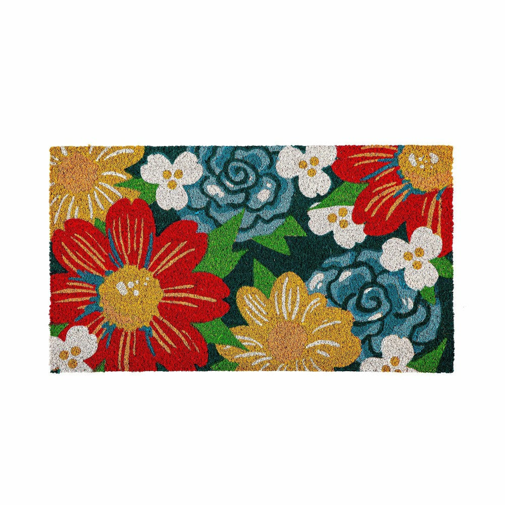 Big Bold Florals Coir Mat | Plow & Hearth