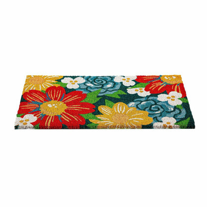 Big Bold Florals Coir Mat | Plow & Hearth