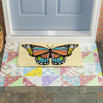 Butterfly Fields Coir Mat | Plow & Hearth