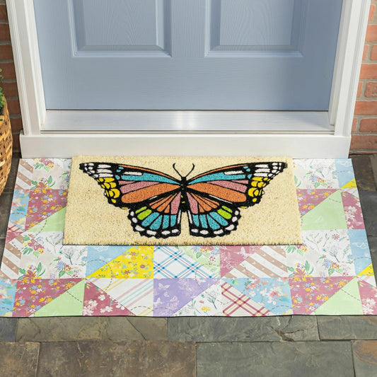 Butterfly Fields Coir Mat | Plow & Hearth