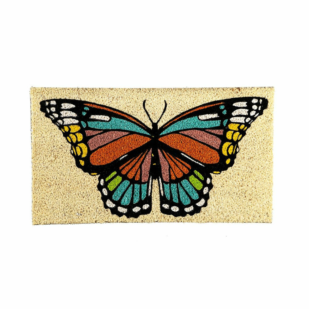 Butterfly Fields Coir Mat | Plow & Hearth