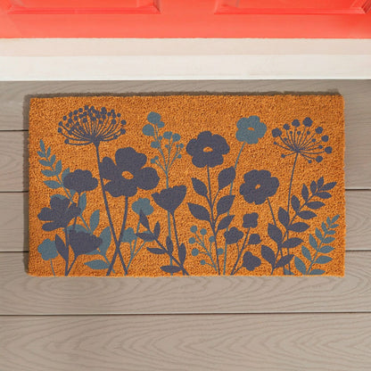 VivaStyle Gilded Meadow Coir Mat, 30"L x 18"H | Plow & Hearth