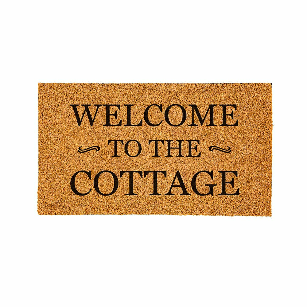Coir Mat, Welcome to the Cottage, 16" x 28" | Plow & Hearth