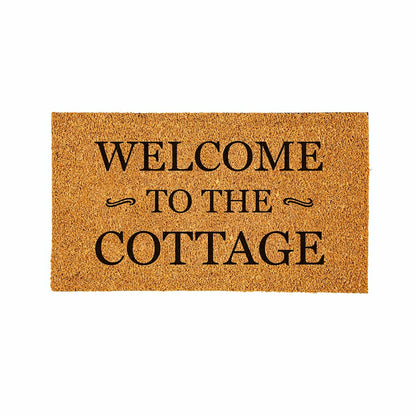 Coir Mat, Welcome to the Cottage, 16" x 28" | Plow & Hearth