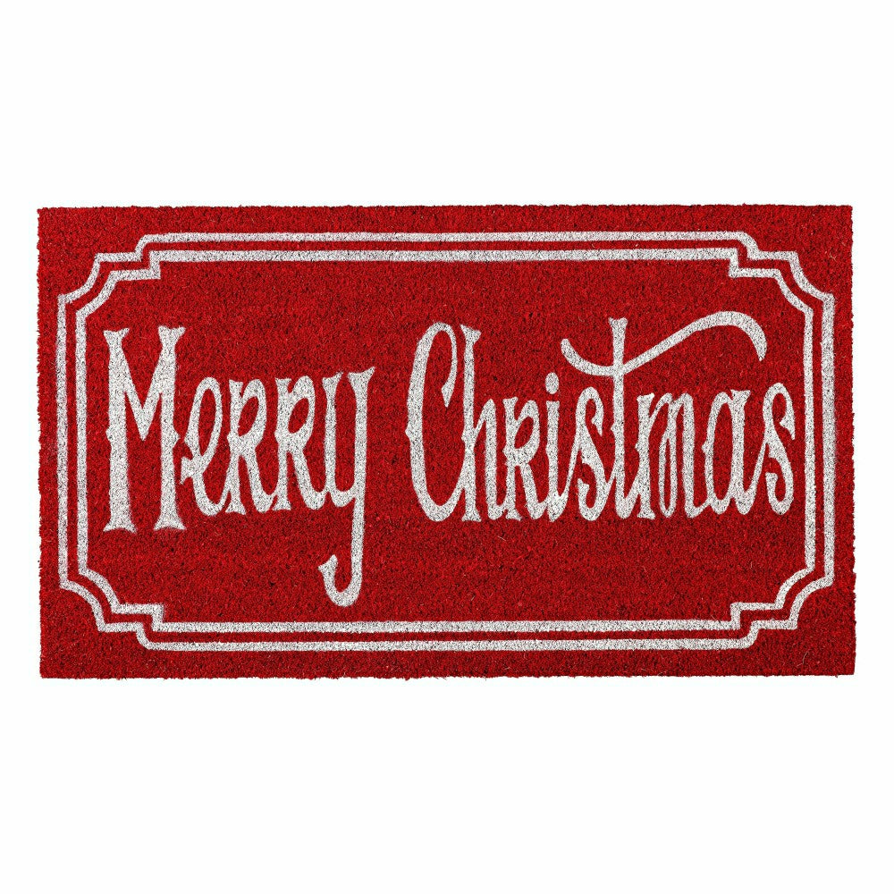 Bright Merry Christmas Coir Mat | Plow & Hearth