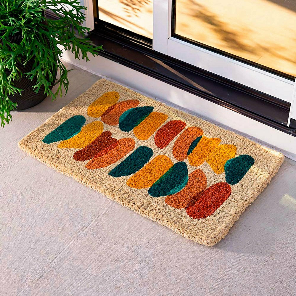 Painter's Palette Coir Door Mat | Plow & Hearth