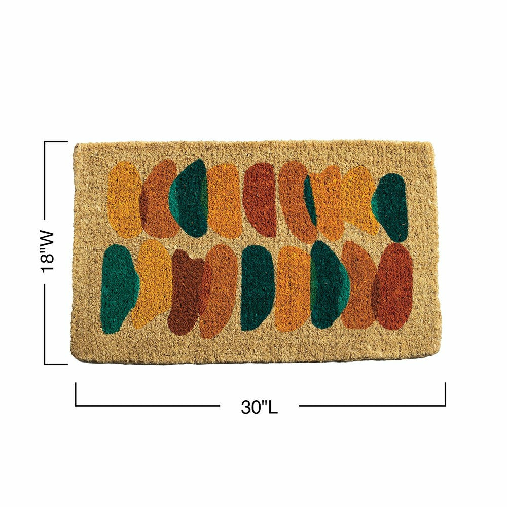 Painter's Palette Coir Door Mat | Plow & Hearth