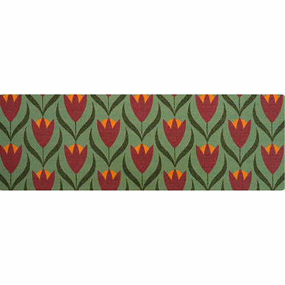 Neighburly Buttercups Doormat, Berry & Sage Double Door | Plow & Hearth