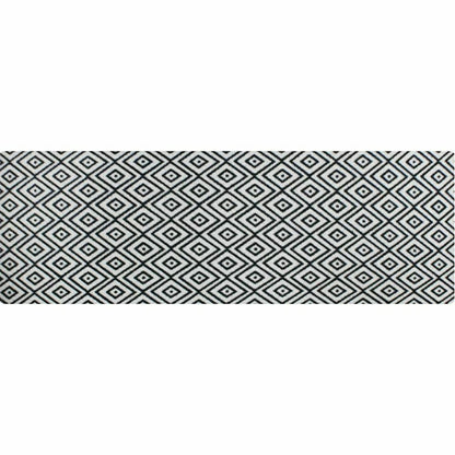 Neighburly Diamond Dot Coir Doormat, Black & White Double Door | Plow & Hearth