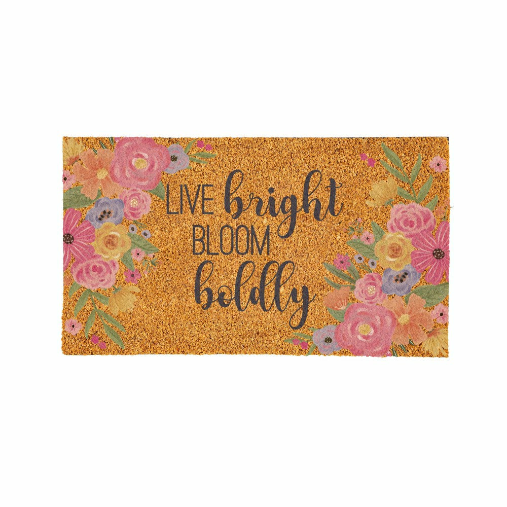 Bunny Blooms Spring Blossom, Coir Mat 28"x16" | Plow & Hearth