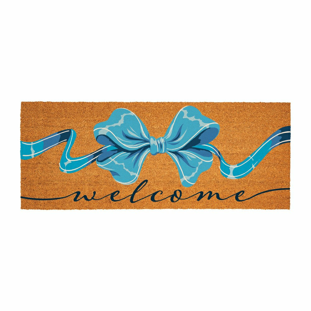 Bunny Blooms Bows & Butterfly, Coir Mat, 60"x24" | Plow & Hearth