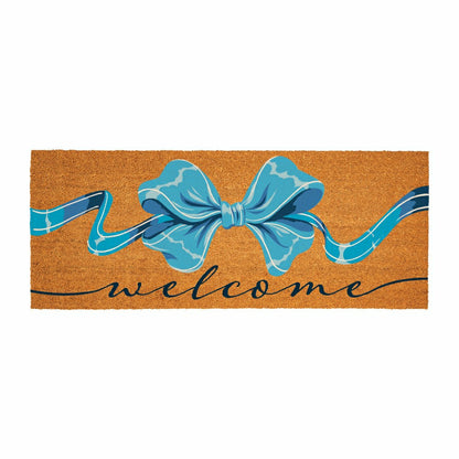 Bunny Blooms Bows & Butterfly, Coir Mat, 60"x24" | Plow & Hearth