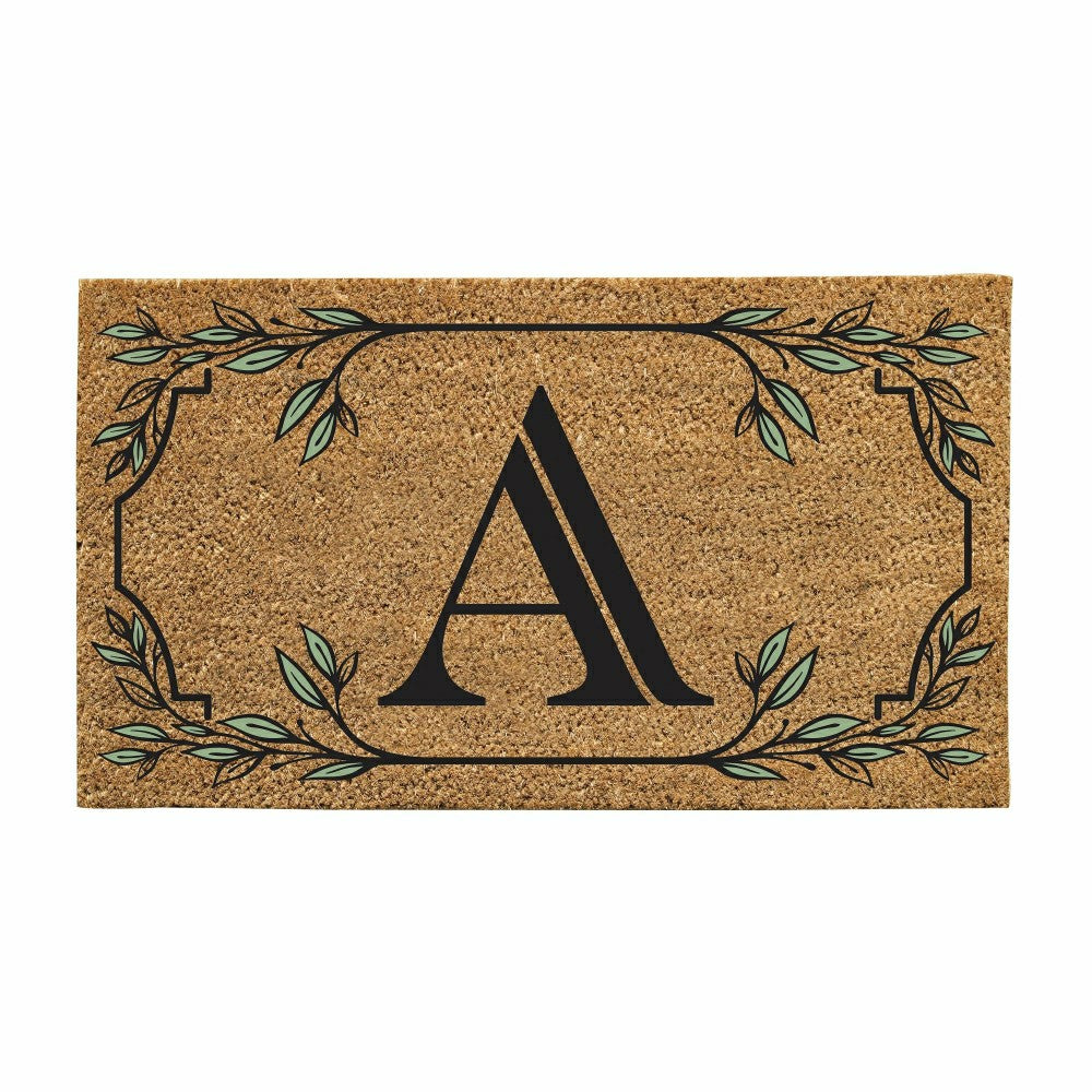 Monogram Coir Mat, Letter "A" | Plow & Hearth