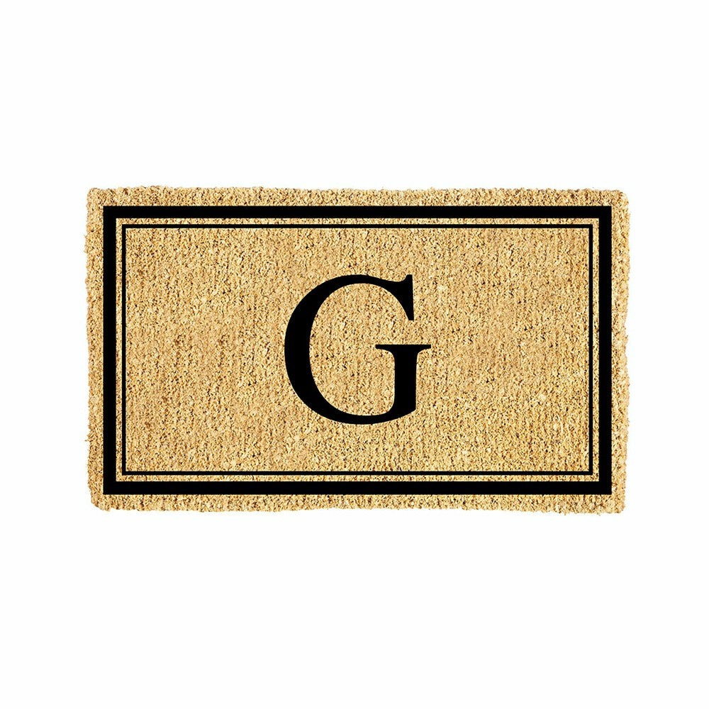 Monogram Coir Mat, Letter "G" | Plow & Hearth