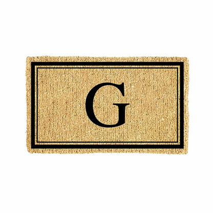 Monogram Coir Mat, Letter "G" | Plow & Hearth