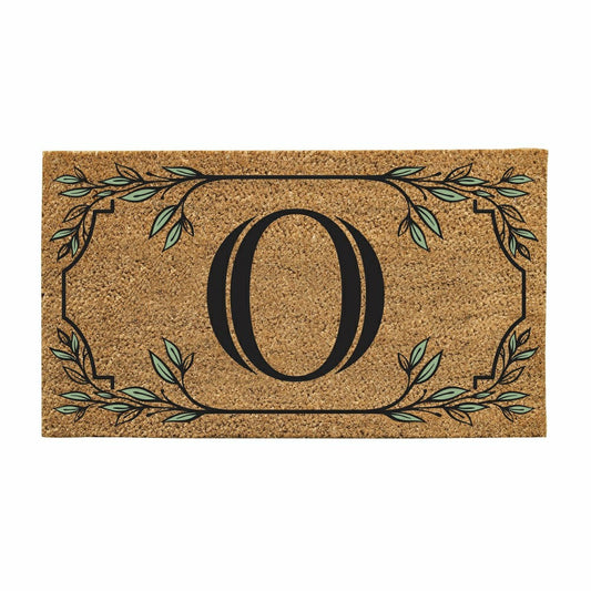 Monogram Coir Mat, Letter "O" | Plow & Hearth