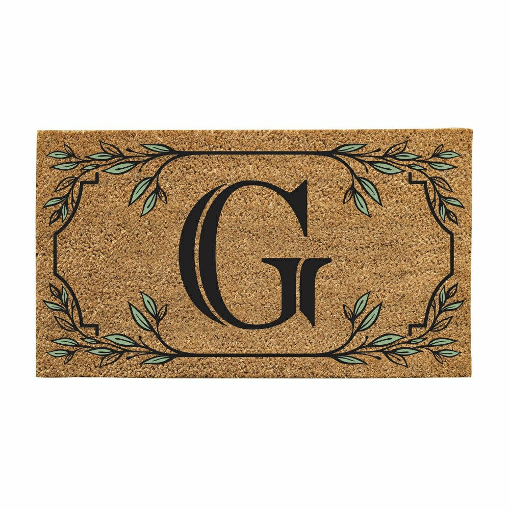 Monogram Coir Mat, Letter "G" | Plow & Hearth