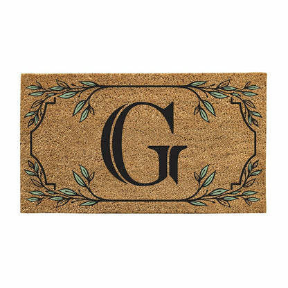 Monogram Coir Mat, Letter "G" | Plow & Hearth
