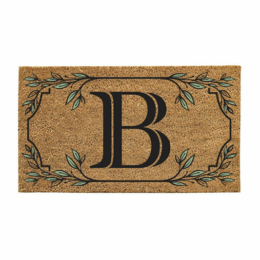 Monogram Coir Mat, Letter "B" | Plow & Hearth
