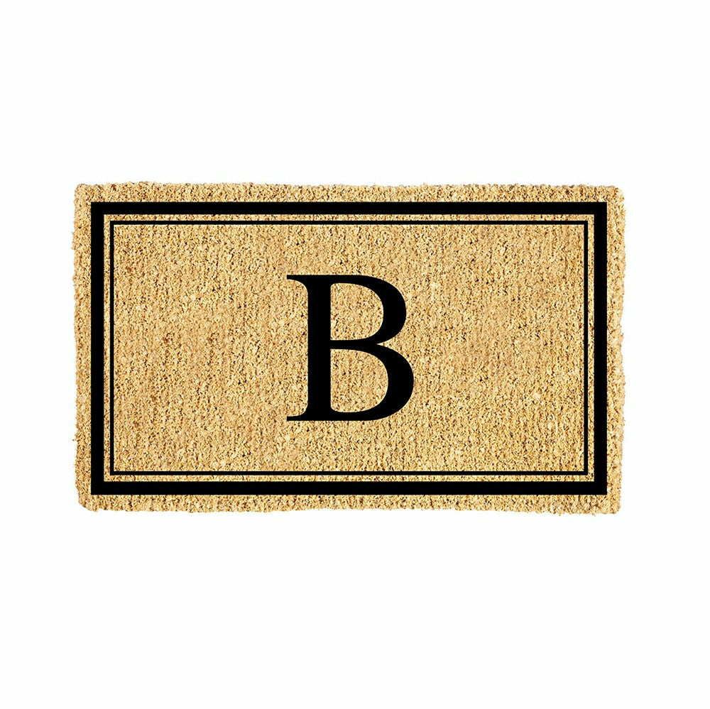 Monogram Coir Mat, Letter "B" | Plow & Hearth