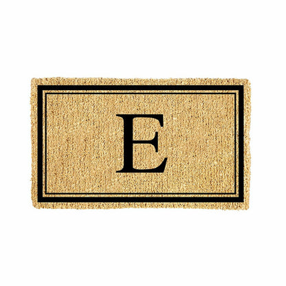 Monogram Coir Mat, Letter "E" | Plow & Hearth