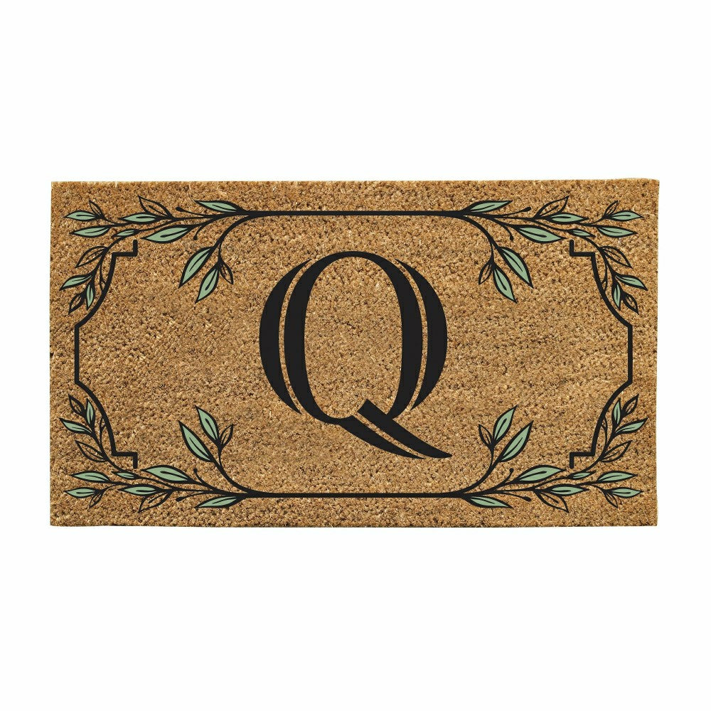 Monogram Coir Mat, Letter "Q" | Plow & Hearth