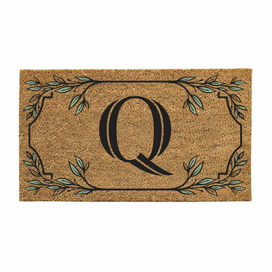 Monogram Coir Mat, Letter "Q" | Plow & Hearth