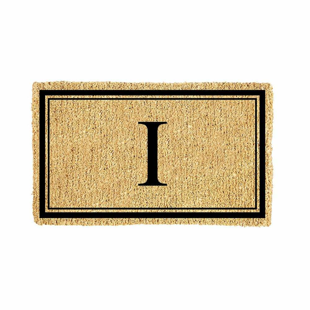 Monogram Coir Mat, Letter "I" | Plow & Hearth