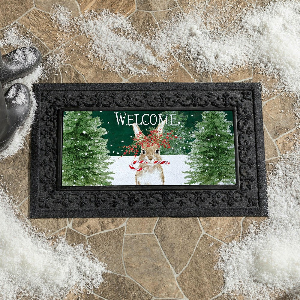 Candy Cane Rabbit Sassafras Switch Mat | Plow & Hearth
