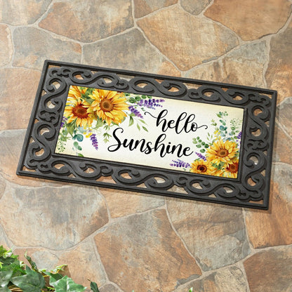 Hello Sunshine Sunflower Sassafras Switch Mat | Plow & Hearth