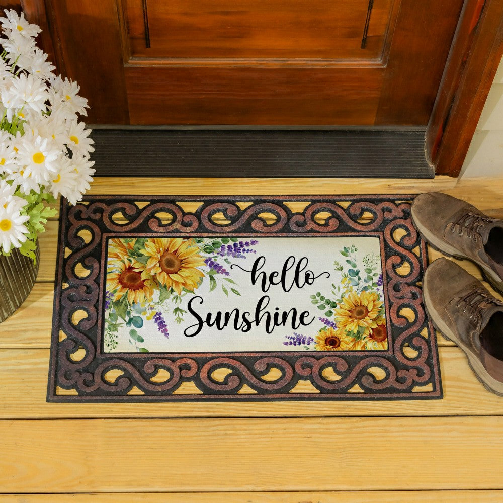 Hello Sunshine Sunflower Sassafras Switch Mat | Plow & Hearth