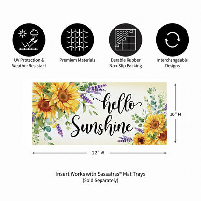 Hello Sunshine Sunflower Sassafras Switch Mat | Plow & Hearth