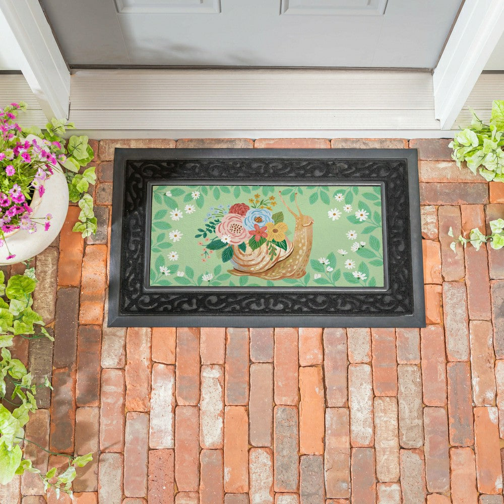 Cottage Garden Snail Bloom Sassafras Switch Mat | Plow & Hearth