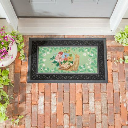 Cottage Garden Snail Bloom Sassafras Switch Mat | Plow & Hearth