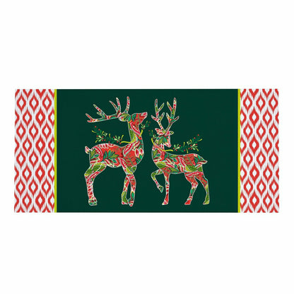 Patterned Reindeer Sassafras Switch Mat | Plow & Hearth