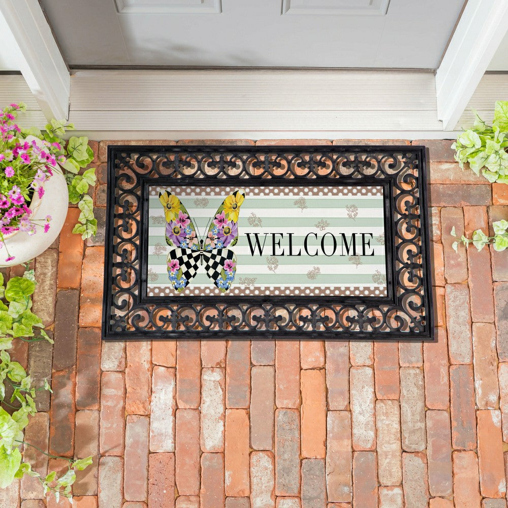 Courtly Check Butterfly Sassafras Switch Mat | Plow & Hearth