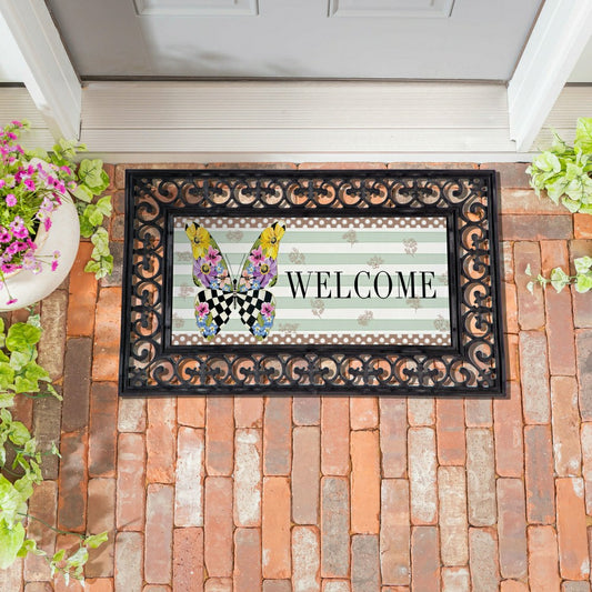 Courtly Check Butterfly Sassafras Switch Mat | Plow & Hearth