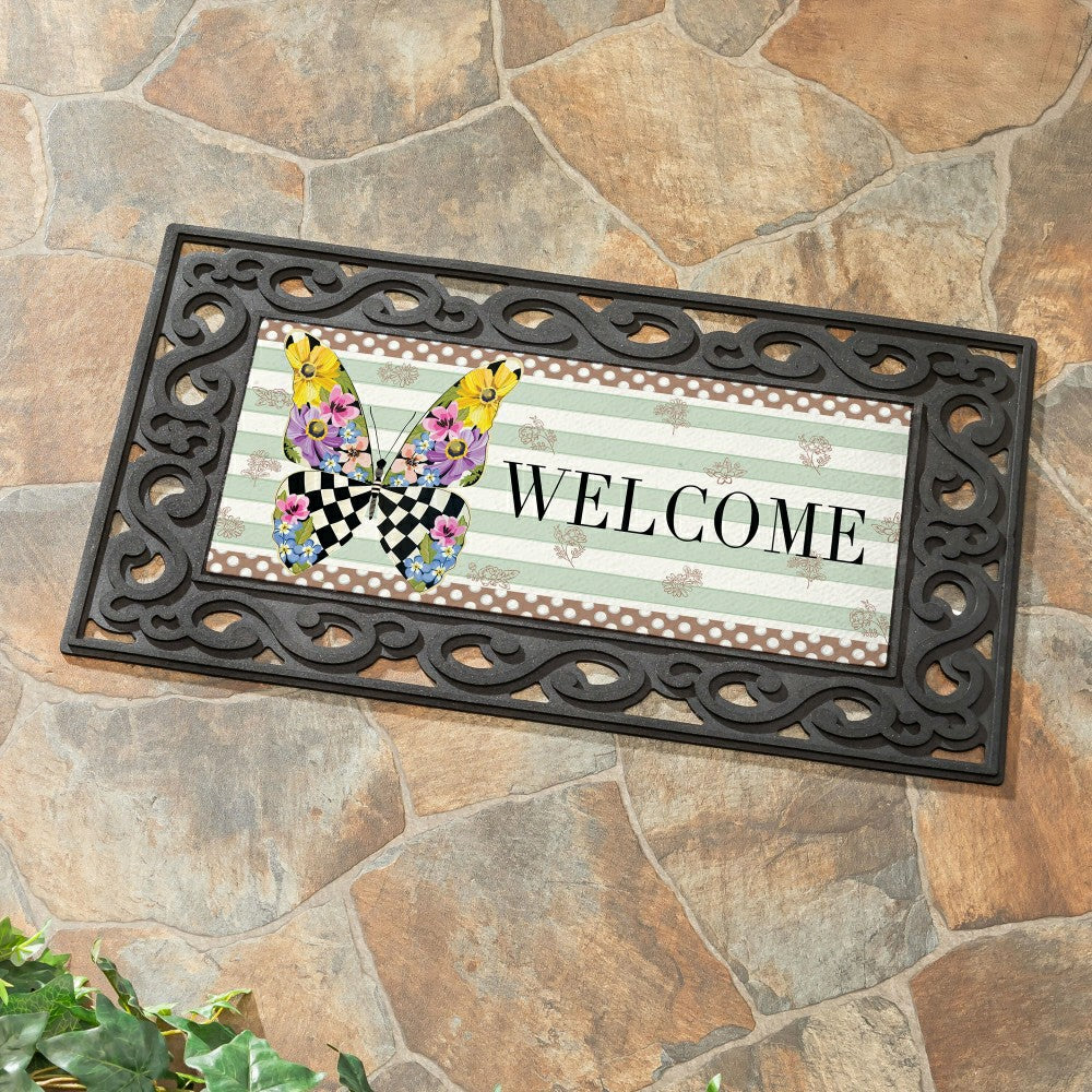 Courtly Check Butterfly Sassafras Switch Mat | Plow & Hearth