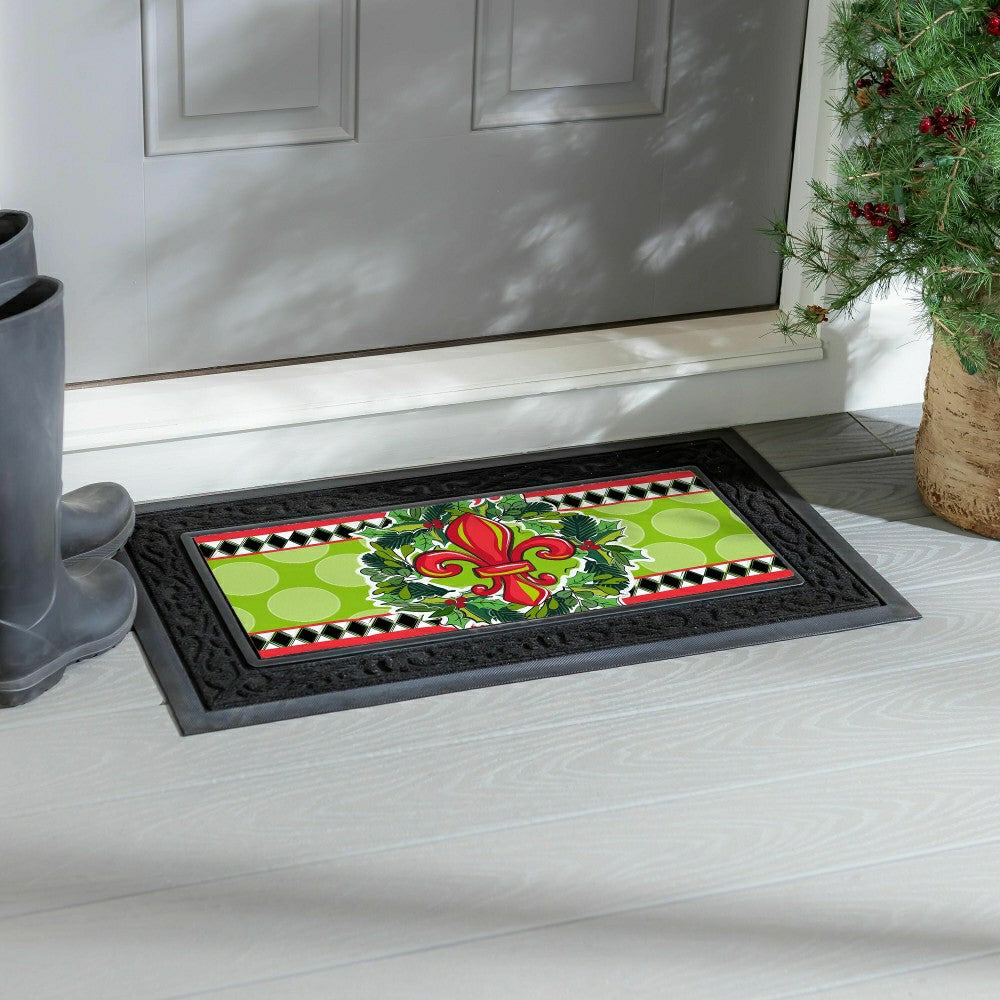 Holiday Fleur De Lis Sassafras Switch Mat | Plow & Hearth