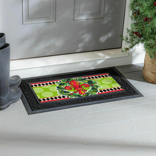 Holiday Fleur De Lis Sassafras Switch Mat | Plow & Hearth