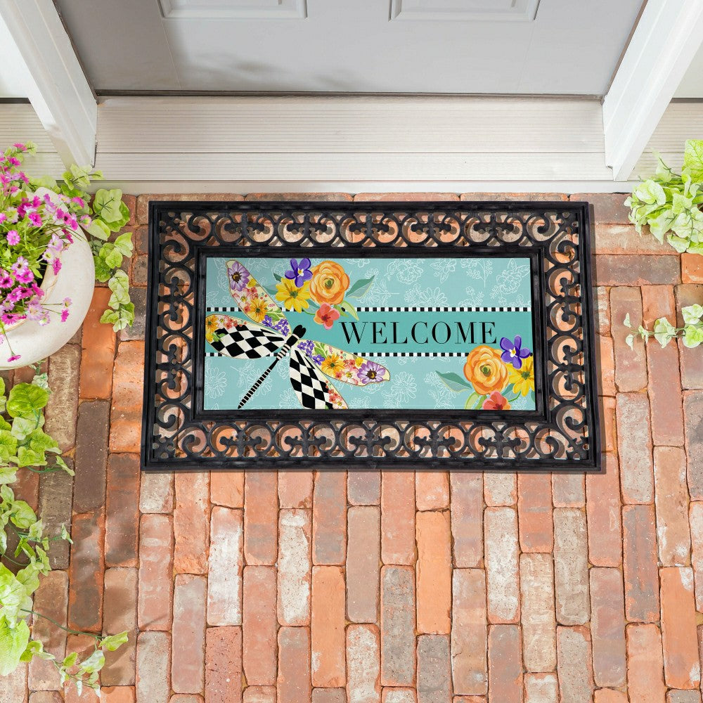 Mack Childs Dragonfly Sassafras Switch Mat | Plow & Hearth