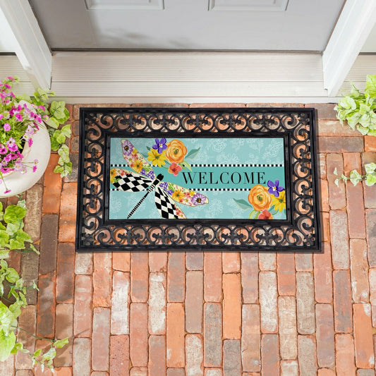 Mack Childs Dragonfly Sassafras Switch Mat | Plow & Hearth