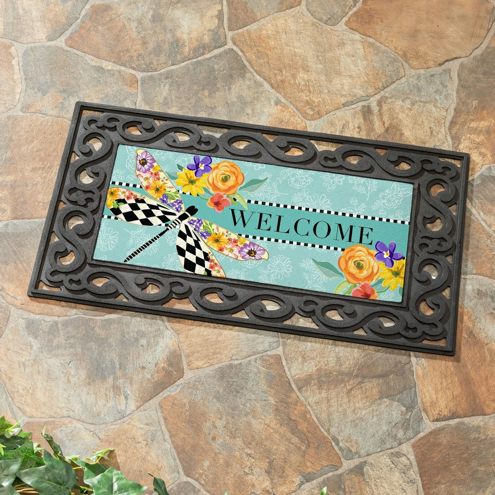 Mack Childs Dragonfly Sassafras Switch Mat | Plow & Hearth