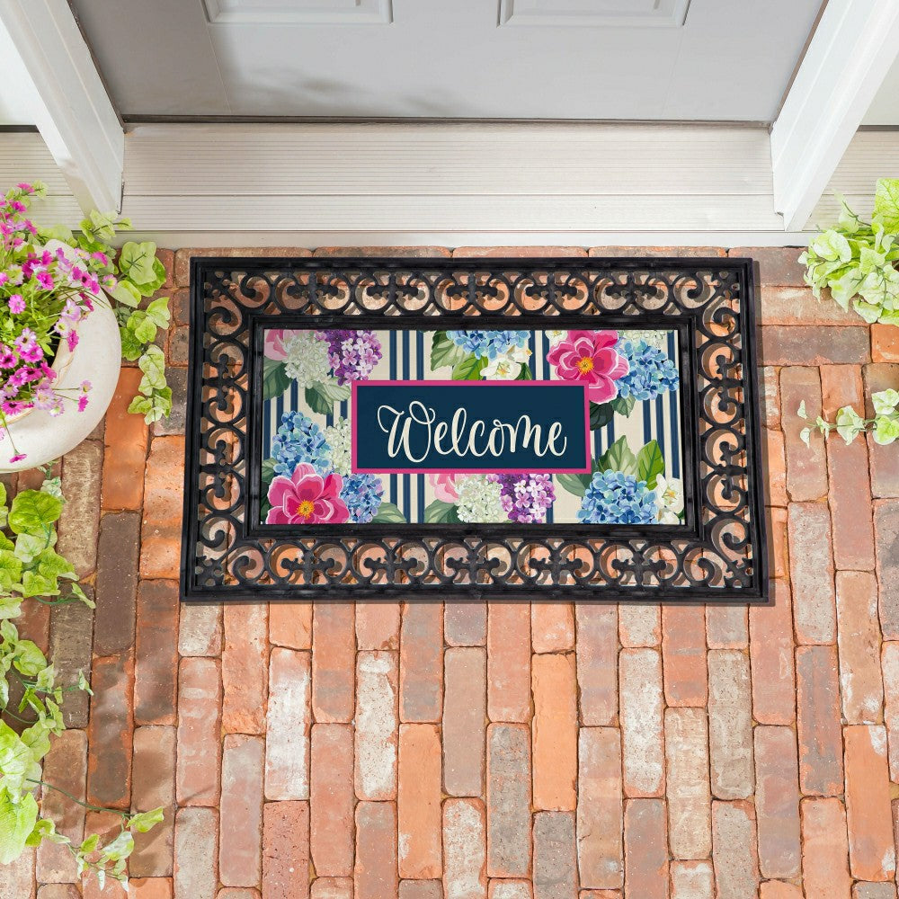 Chinoiserie Floral Pattern Sassafras Switch Mat | Plow & Hearth