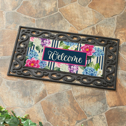 Chinoiserie Floral Pattern Sassafras Switch Mat | Plow & Hearth