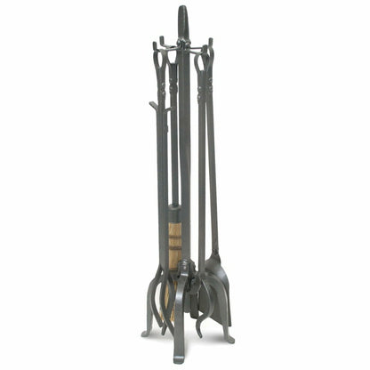 Old World Forged Iron Fireplace Tool Set | Plow & Hearth